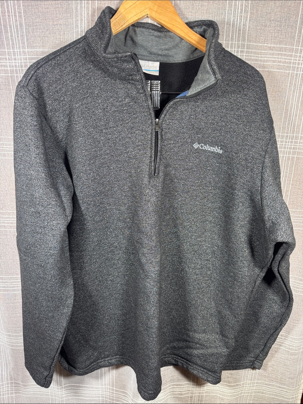 Columbia Sportswear Men’s XL Gray Heather Quarter Zip Fleece Pullover